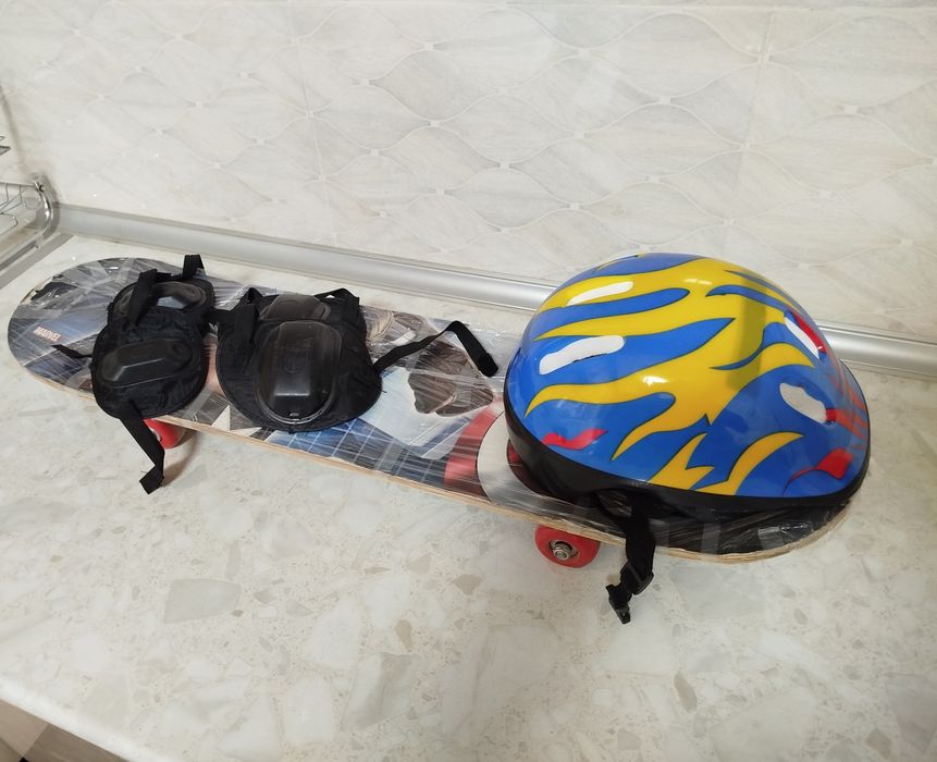 Skeytbord +kaska + himoya