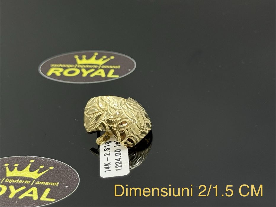 Bijuteria  ROYAL : Cercei AUR 14K / 2.81 GR