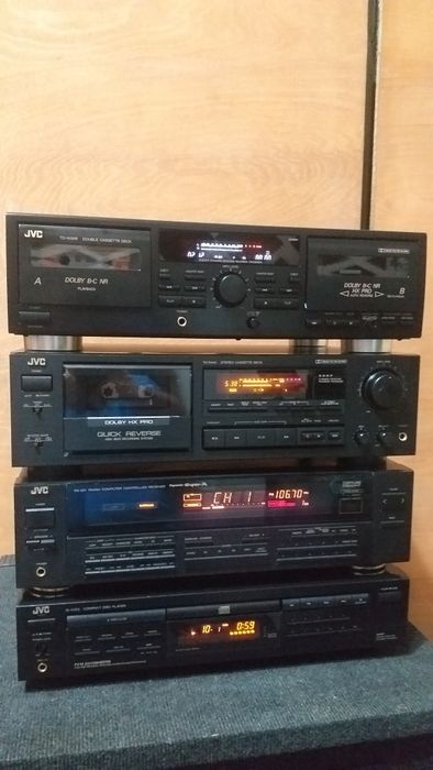 JVC cd, deck, amplituner, telecomanda