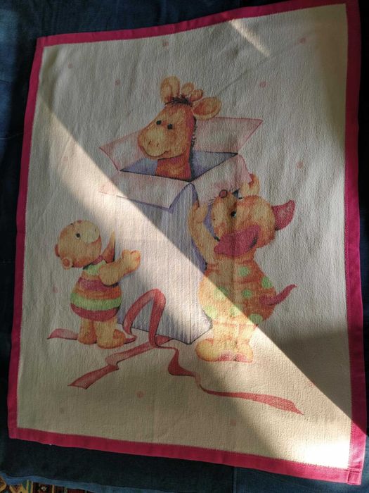 Детско памучно одеало в пастелни цветове