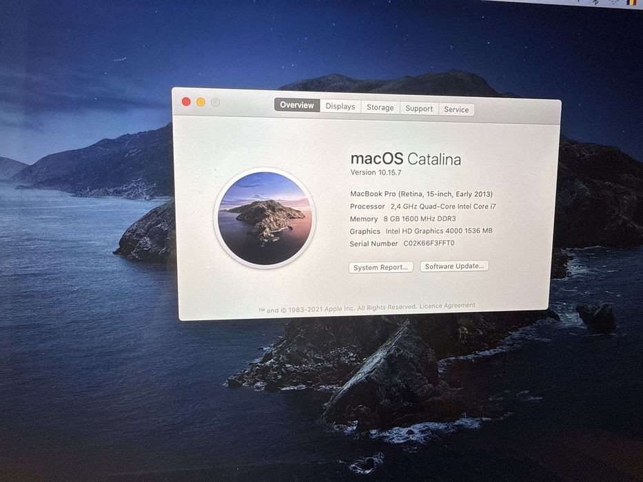 Vând Macbook Pro 15” 2013
