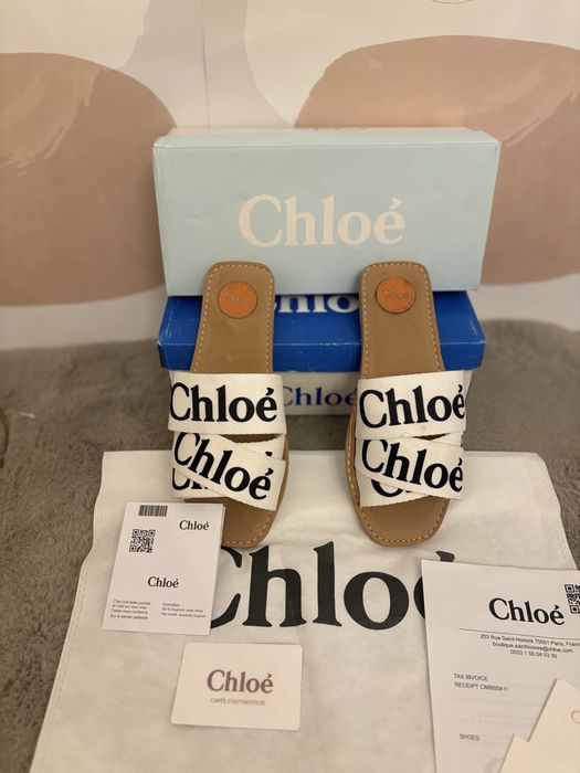 Slapi Chloe Woody Canvas Slides 36-41 marimi