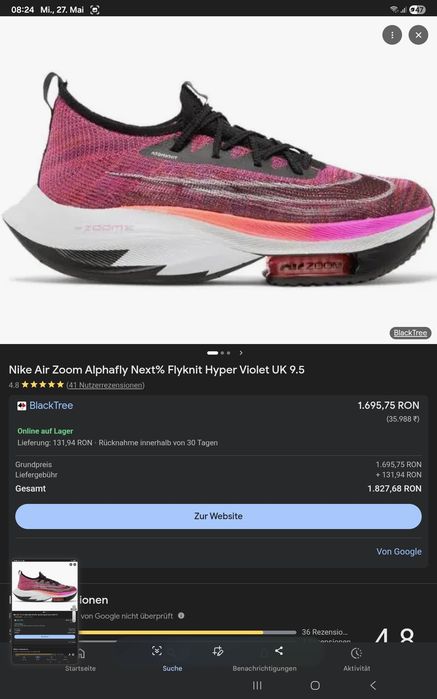Nike Air Zoom X Alphafly
