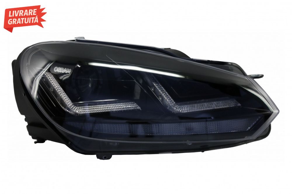 Faruri Osram LED VW Golf 6 VI (2008-2012) Black LEDriving Semnal Dinam