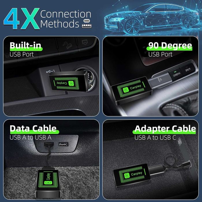 Безжичен Carplay адаптер за iPhone Lyssiefeel