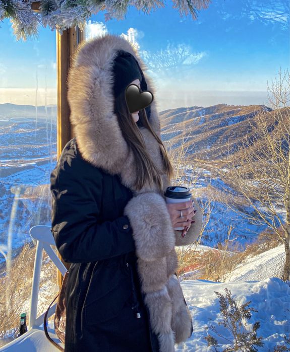 Парка с натуральным мехом