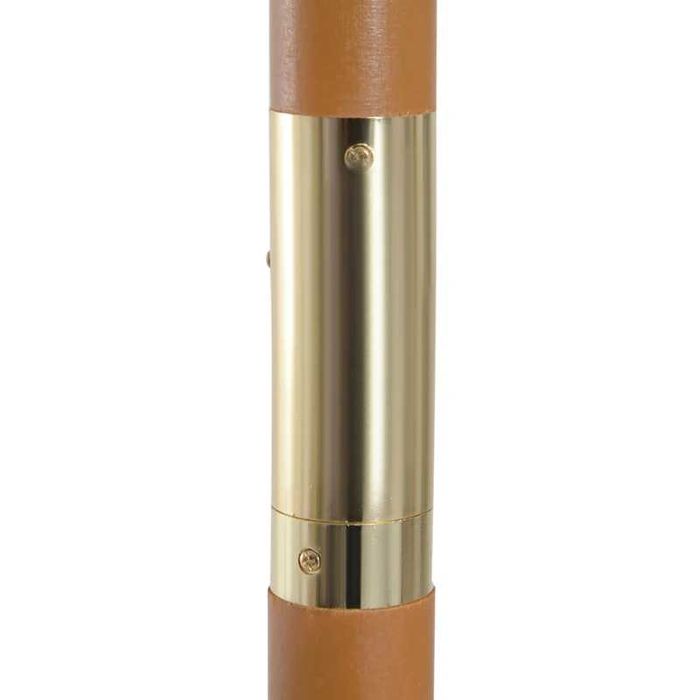 Слънчев чадър Ø 300 см, чадър с UV защита, балконски чадър от дърво