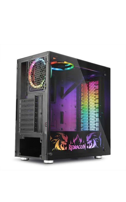 Carcasa Redragon Steeljaw Pro, Mid-Tower, , ATX, Bl telecomanda RGB