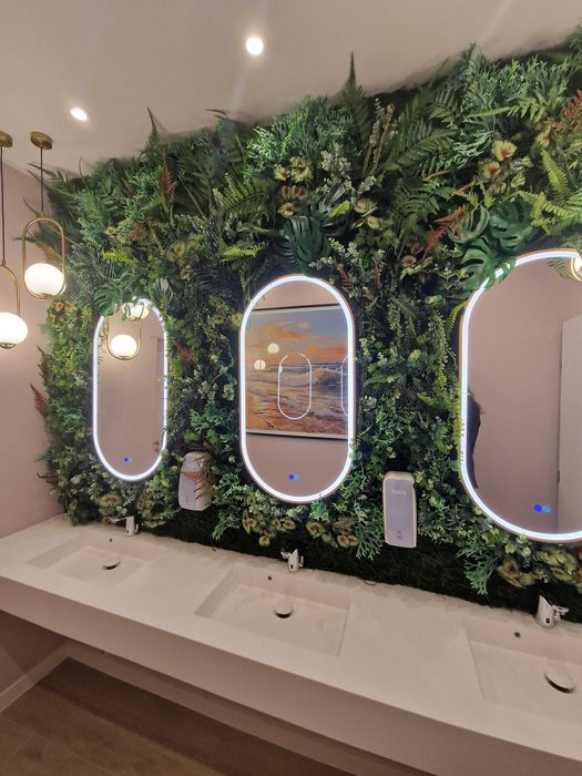 Panou plante artificiale realizat la comanda