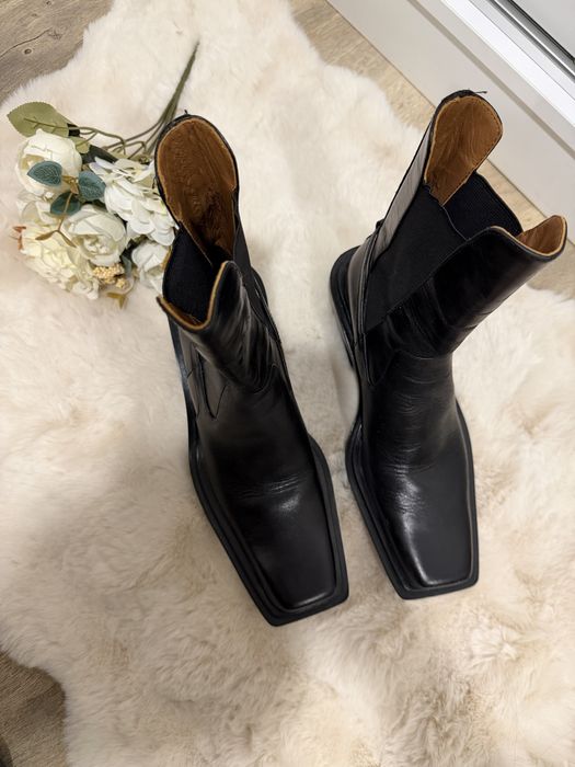 Боти естествена кожа Zara