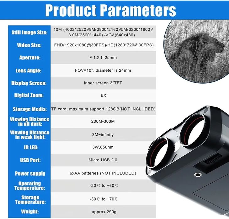 Binoclu de vanatoare cu Night Vision