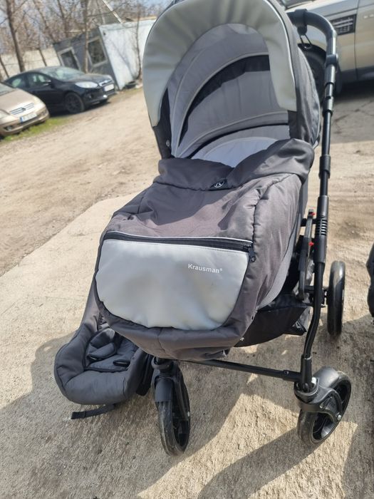 Căruț 3 in 1 Krausman Max Grey