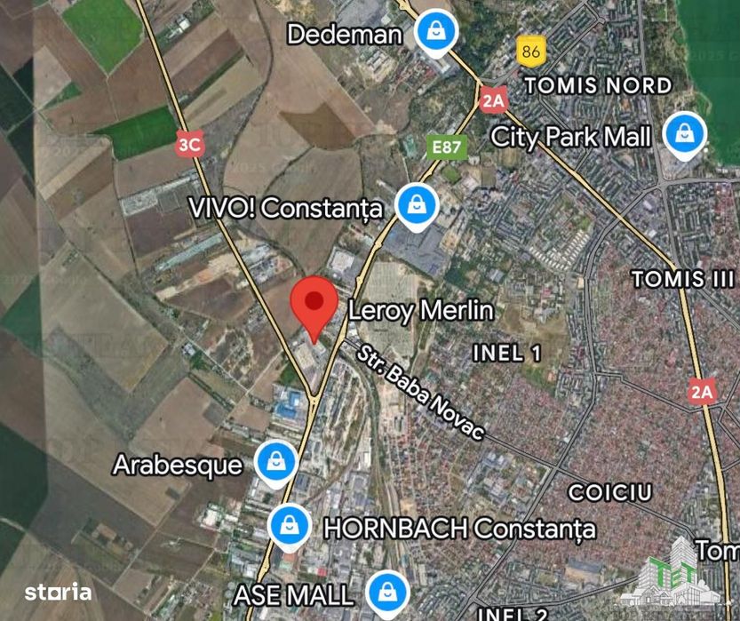 Teren de vanzare 4300mp  ( P+ 10 ) in Constanta  Zona Aurel Vlaicu