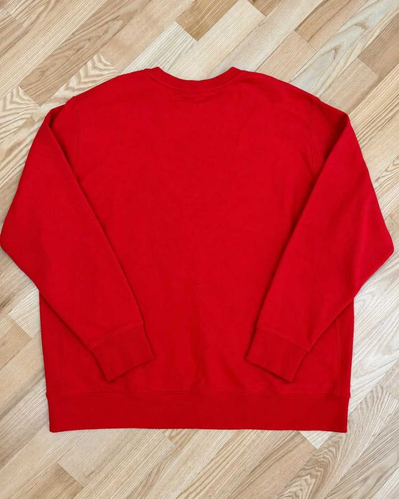 Bluză Nike bărbați roșie, mărimea XXL, logo Swoosh brodat, crewneck