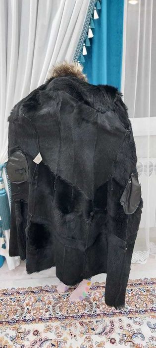 дубленка  натуральная со стразами