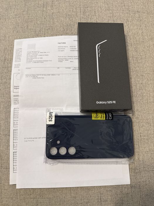 Samsung Galaxy S25 FE NAVY NOU, sigilat, factura/garantie 2 ani