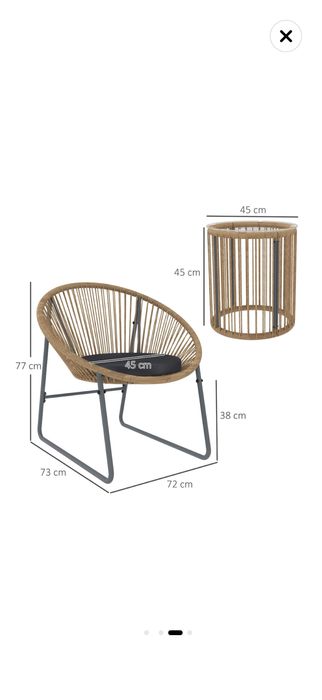Set scaune + masa terasa NOI
