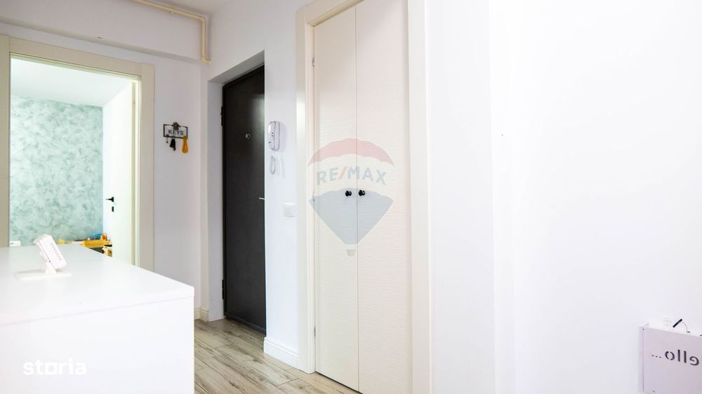 Dobroesti - vanzare apartament 2 camere mobilat complet, cu terasa