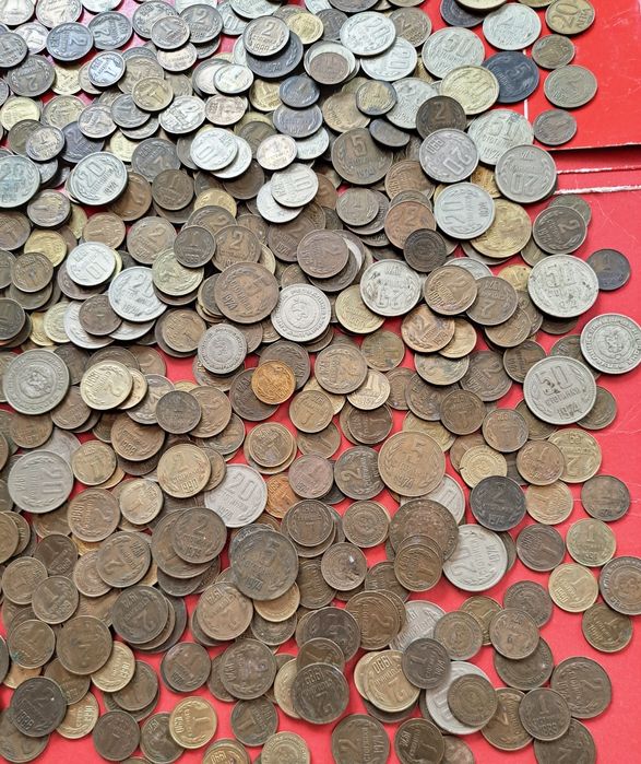 Стари български монети , стотинки 1962, 1974, 1988, 1989, 1990