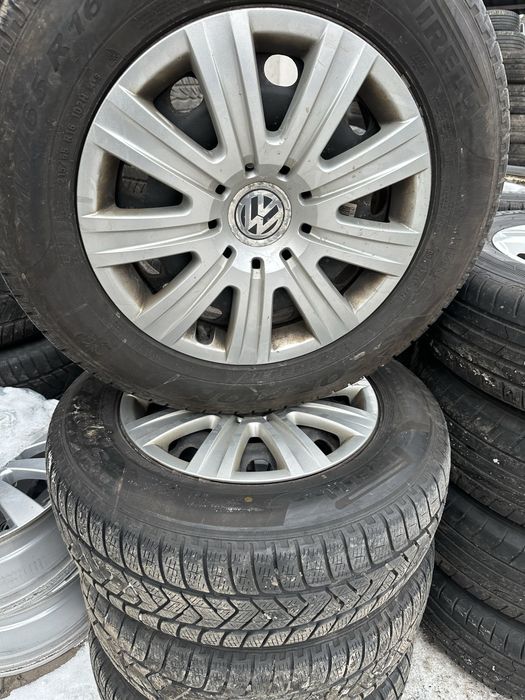 Set jante otel pe 16 originale vw Tiguan  cu cauciucuri 215/6516 Pire