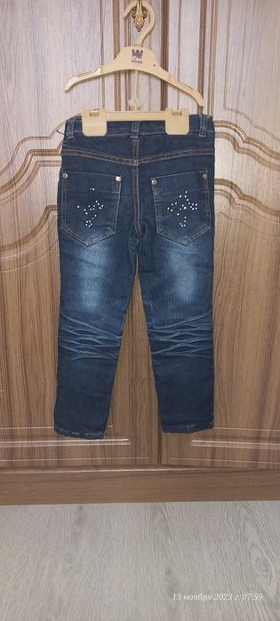 Джинсы утеплённые размер 20