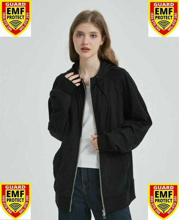 Екраниран Суичър от Сребърни Нишки Защита от Електромагнитно Излъчване