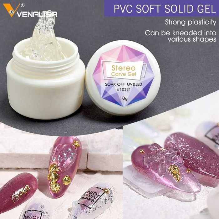 VENALISA 3D Uv & Led безцветен пластелин за моделиране