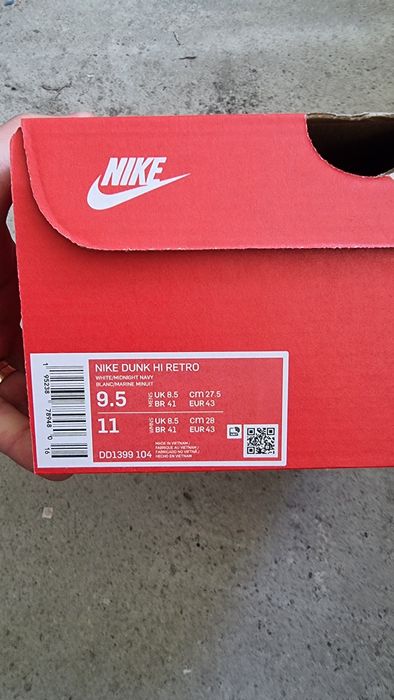 Nike dunk high navy