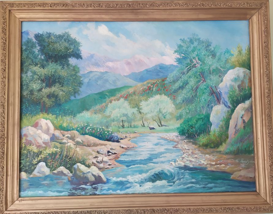 Чаткальское ущелье  (Авторская картина)