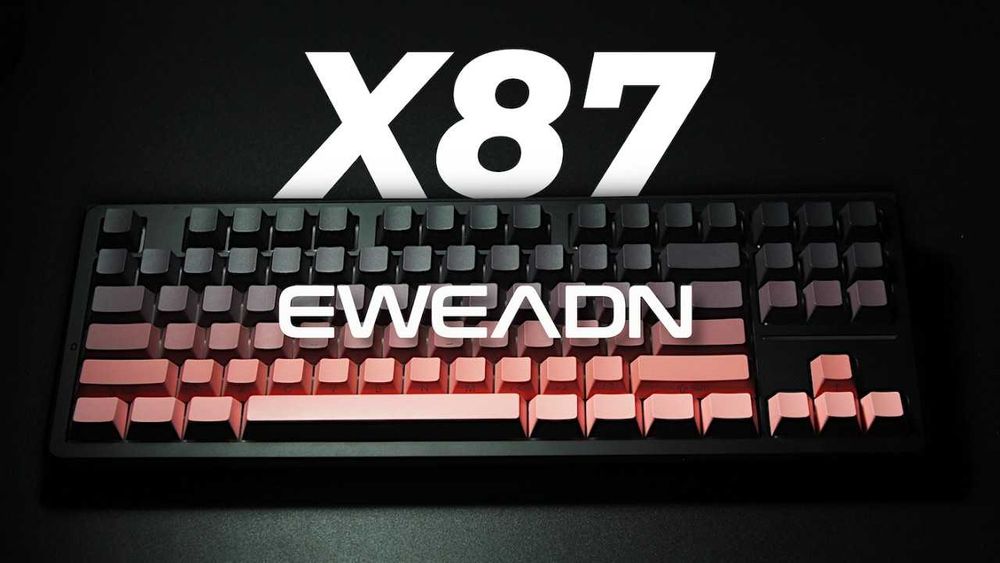Игровая клавиатура Eweadn X87HE Blackberry Pink Wired