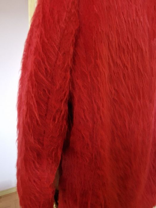 Червено дамско палто