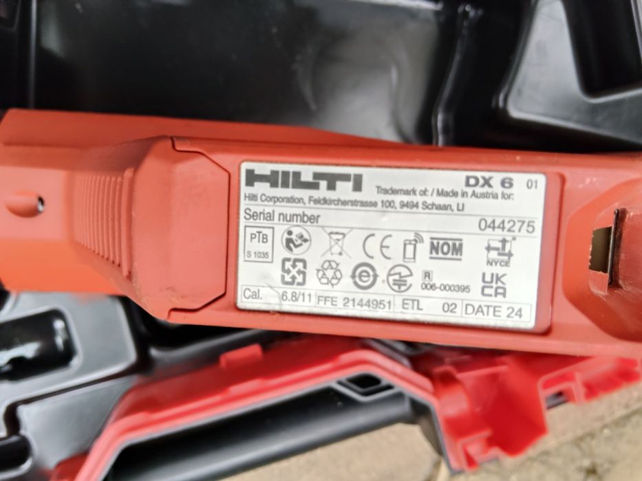 Pistol de puscat cuie în beton HILTI GX 6 fabric .2024 că și nou