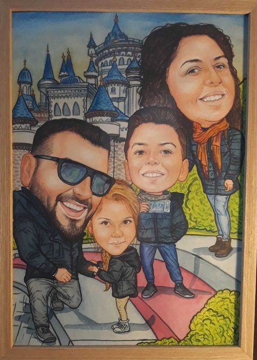 РЪЧНО рисуване на карикатури по снимка