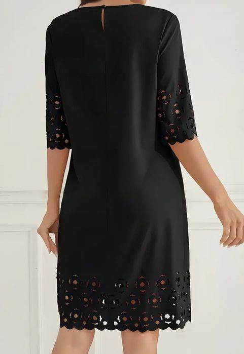 Rochie neagră, midi