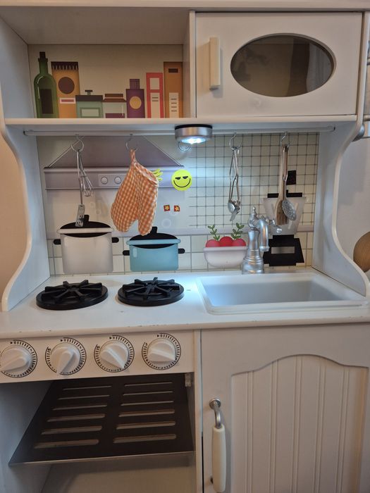 Bucatarie copil alba lemn