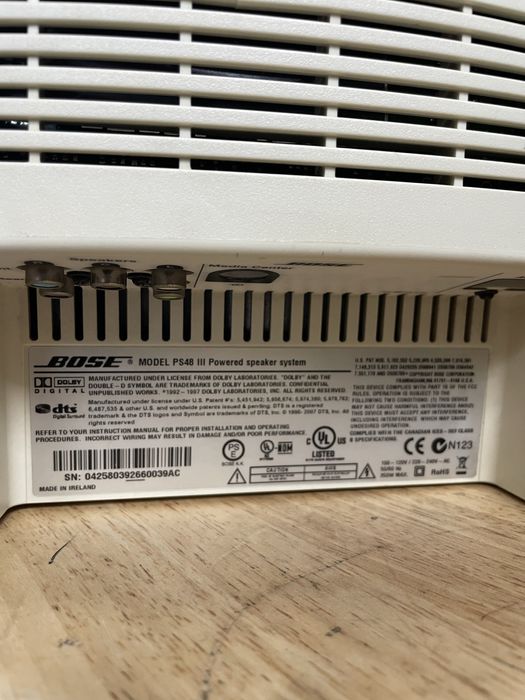 Sistem audio bose mc1 cu subwoofer ps 48 seria 3 telecomanda originala
