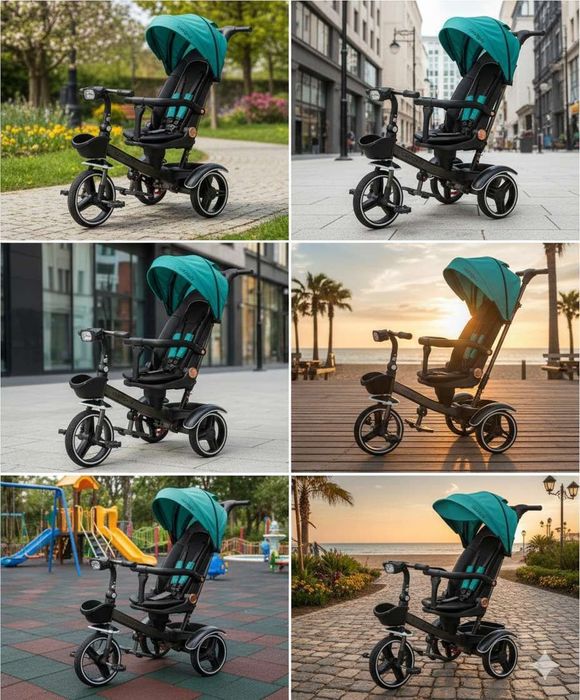 Велоколяска трансформер 2в1