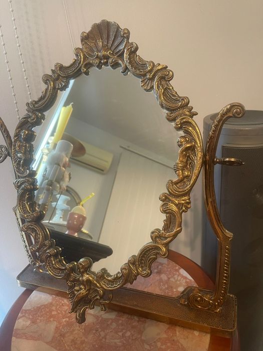 Oglinda vintage bronz