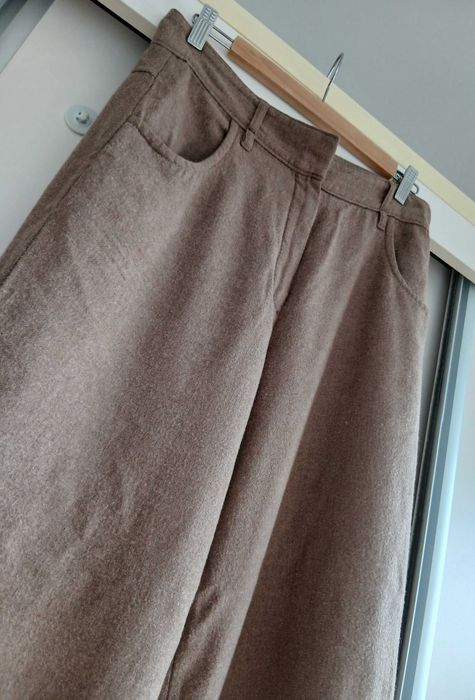 Pantaloni dama Massimo Dutti largi masura 40 lana si vascoza
