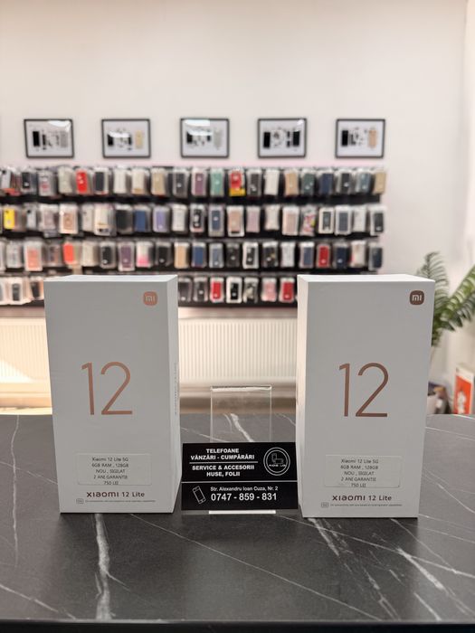 Xiaomi 12 Lite 5G - 6Gb Ram - 128Gb - NOU - Sigilat! - 2 Ani Garantie!