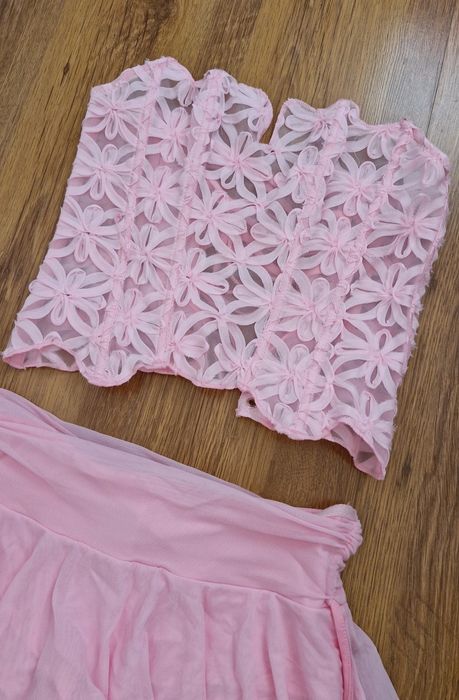 shein нов дамски комплект корсет и пола