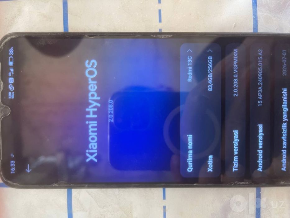 Redmi 13c xotira 8/256 Abmen