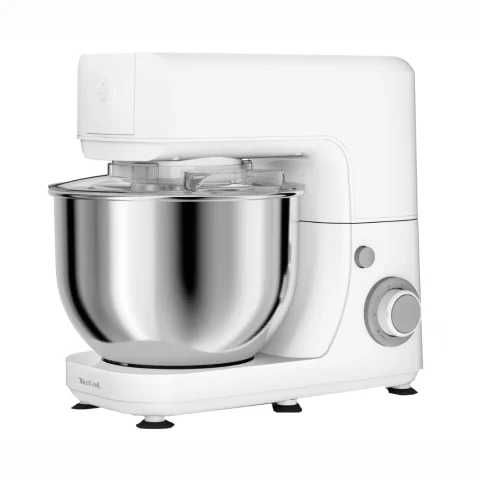 Robot de bucatarie Tefal MasterChef Essential QB150138, 800W, capacitate bol inox 4.8L, 6 trepte de viteza, functie pulse, alb