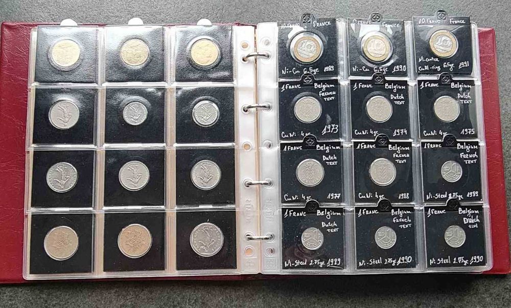 Колекция 180 бр монети в албум KaBe - Европа, Русия и др