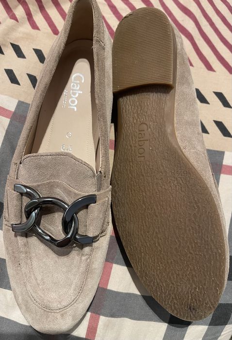 Gabor mocasini piele intoarsa