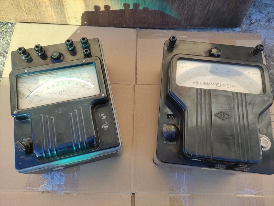 Ретро Измервателни Уреди (СССР) – Фазометър и Милиамперметър