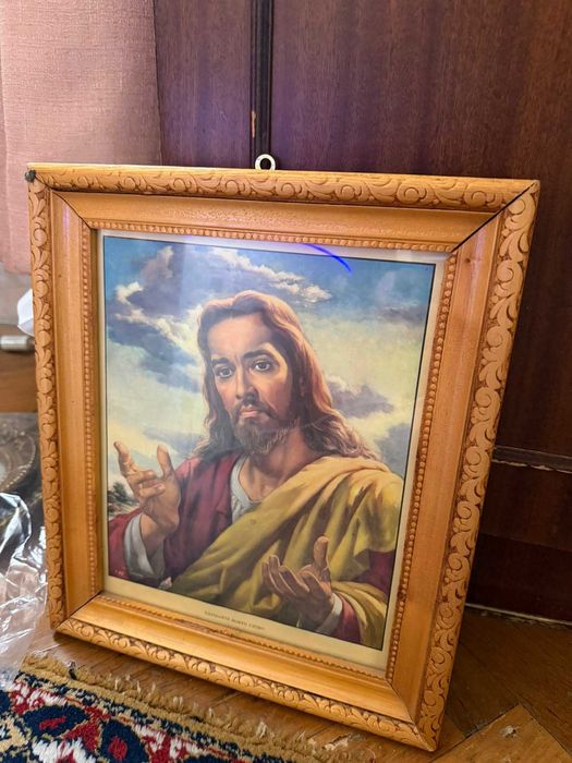 Картина Исус Христос в дървена рамка