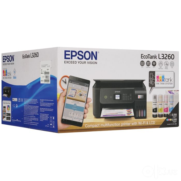 Продаётся Epson EcoTank L3260 — цветной принтер 3 в 1 с Wi-Fi