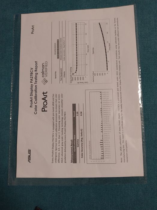 Vand monitor/display Asus ProArt PA278CV