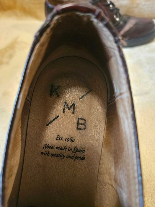 Pantofi KMB shoes tip Oxford dama piele maro rosiatic 38